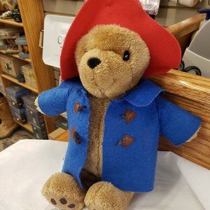 11" 2015 Plush paddington Bear missing his buttons on jacket otherwise good